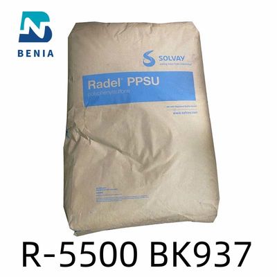 Solvay Radel R-5500 BK937 PPSU plástico, todo el material opaco PPSU del color
