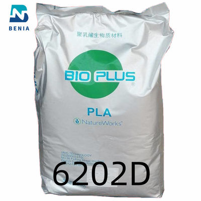 Resina plástica durable del PLA de Ingeo 6202D, pelotillas ácidas Polylactic biodegradables