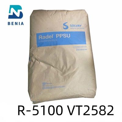 Opaco plástico de la ingeniería de la resina de Solvay PPSU Radel R-5100 VT2582 Polyphenylsulfone todo el color