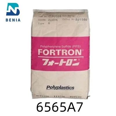 La resina el 65% UL94 reforzado con vidrio V0 de Polyplastics PPS Durafide 6565A7 PolyphenyleneSulfide califica todo el color
