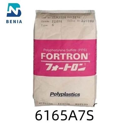 La resina el 65% UL94 reforzado con vidrio V0 de Polyplastics PPS Durafide 6165A7S PolyphenyleneSulfide califica todo el color