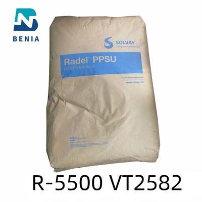 Opaco plástico de la ingeniería de la resina de Solvay PPSU Radel R-5500 VT2582 Polyphenylsulfone todo el color