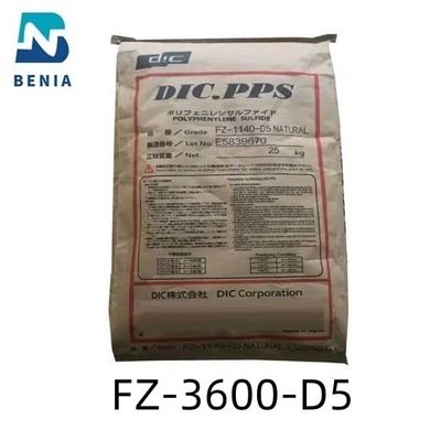 El mineral del vidrio de la resina de PolyphenyleneSulfide de los gránulos de DIC PPS FZ-3600-D5 DIC.PPS reforzó Outgas bajo todo el color