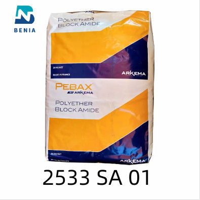 Virgen médica de los usos del elastómero termoplástico del SA 01 de Arkema Pebax 2533 granular todo el color