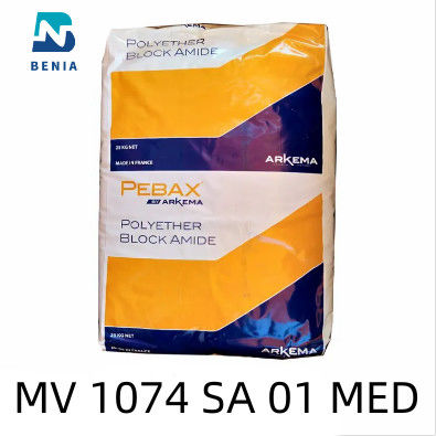 La Virgen 1074 del SA 01 MED Thermoplastic Elastomer Medical Application de Arkema Pebax milivoltio granula todo el color