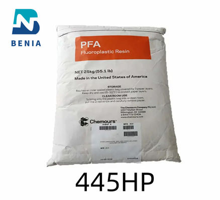 Dupont PFA 445HP Perfluoroalcoxy PFA Forma de pellets de resina fluoroplástica para revestimientos de tuberías