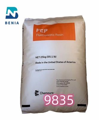 Dupont FEP 9835 Fluoropolímeros FEP Pellet virgen en polvo alambre y cable en stock todo color