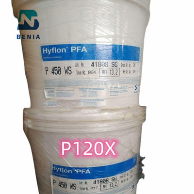 Solvay PFA Hyflon P120X Perfluoropolymers PFA Pellet/Pulveras vírgenes en stock